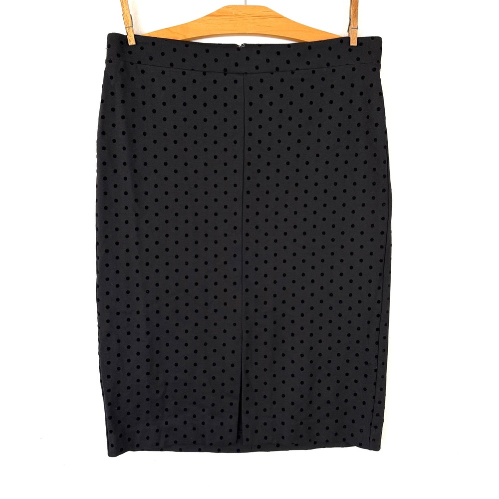 Ann Taylor Black Polka Dot Pencil Skirt